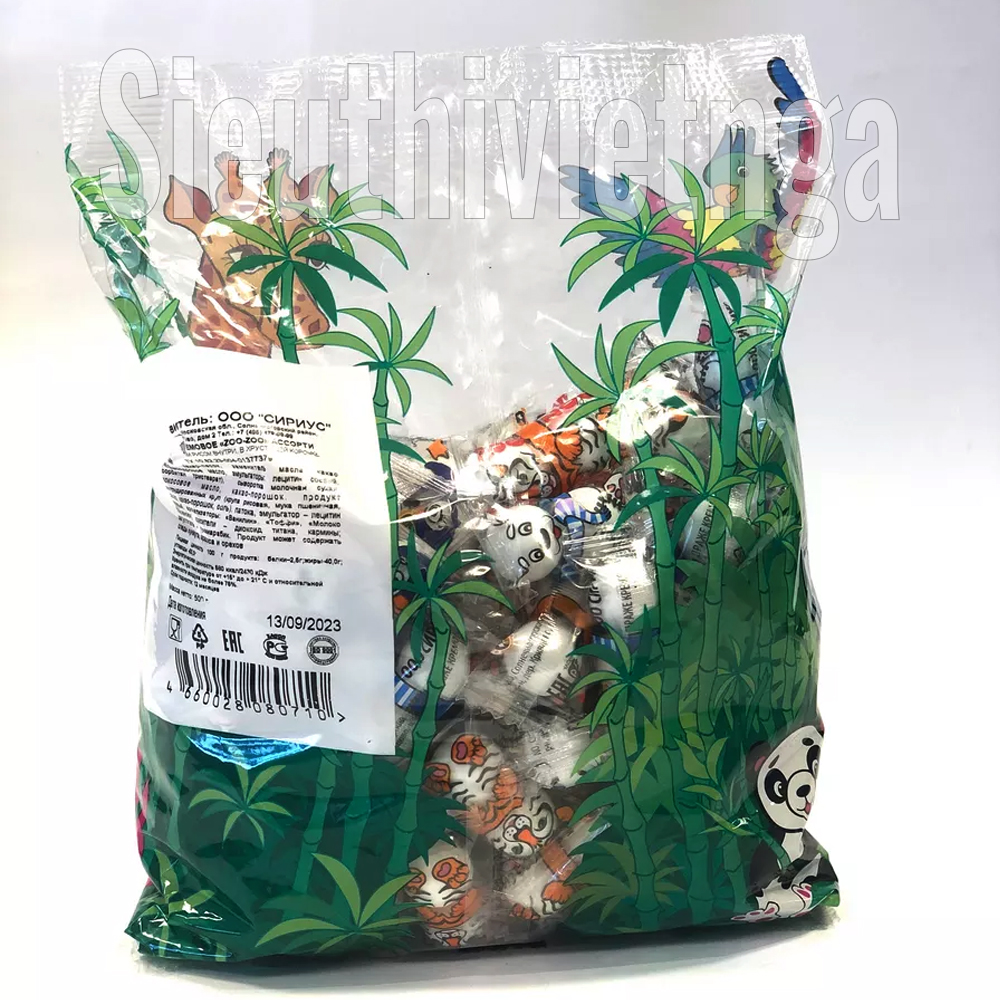 Kẹo Thú mix 5 vị 500 g